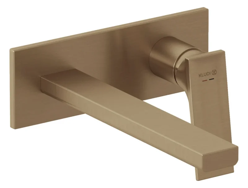 Kludi Decus - zemapmetuma izlietnes maisītājs, birstēta bronza 54245N175