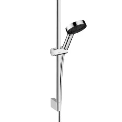 Hansgrohe Pulsify Select - dušas komplekts, 3 strūklu veidi, stienis 67 cm un šļūtene, hroms 24160000