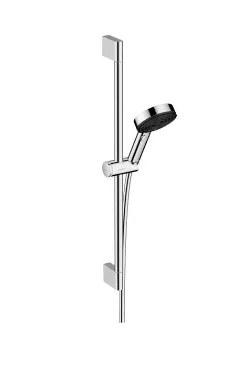 Hansgrohe Pulsify Select - dušas komplekts, 3 strūklu veidi, stienis 67 cm un šļūtene, hroms 24160000