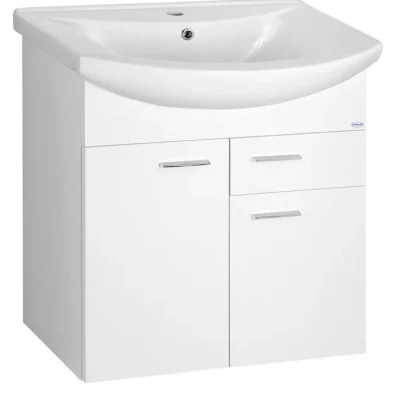 Aqualine Zoja - izlietnes apakšskapis 62x74x32 cm, balts 51065A