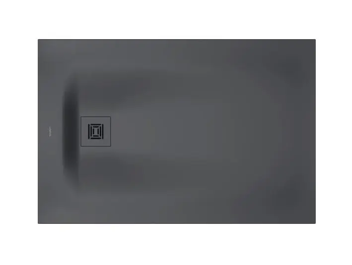 Duravit Sustano - dušas paliktnis 120x80 cm, DuraSolid, tumši pelēks matēts 720276650000000