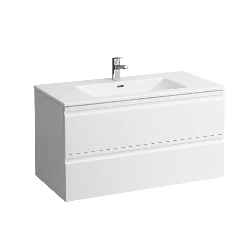 Laufen Pro S - skapītis ar izlietni, 100x50 cm, 2 izvelkamās atvilktnes, balts matēts H8619654631041