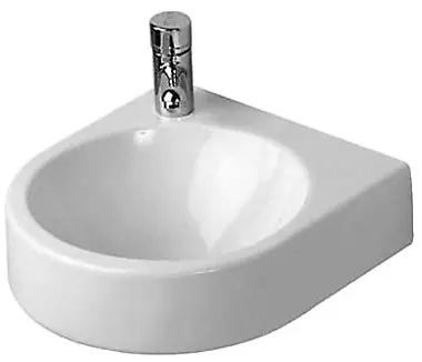 Duravit Architec - rokas izlietne bez pārplūdes, 36x38 cm, balta rokas izlietne ar jaucējkrāna caurumu pa kreisi 0766350009