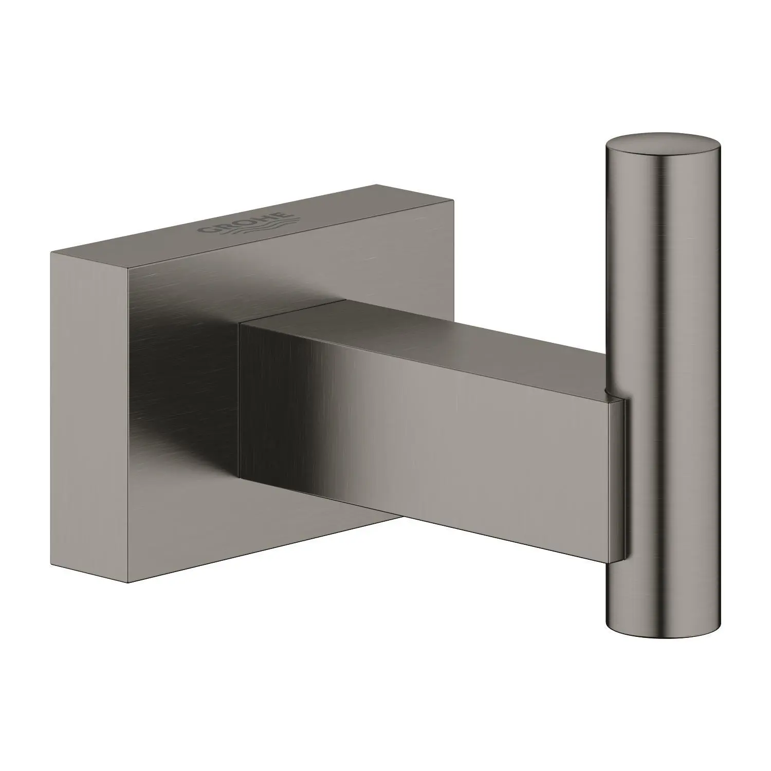 Grohe Essentials Cube - āķis, Hard Graphite birstēts 40511AL1