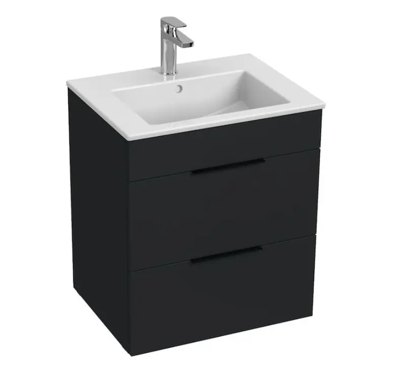 Jika Cube - izlietne ar apakšskapi 55x43x61 cm, antracīta matēts H4536121763521