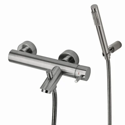 Paffoni Light - vannas maisītājs ar piederumiem, nerūsējošais tērauds LIG023ST