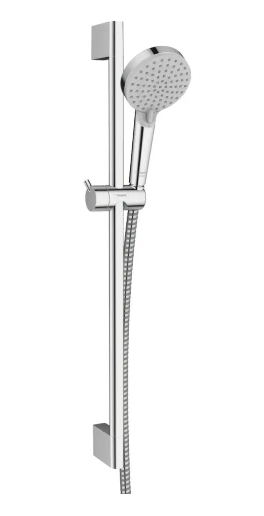 Hansgrohe Vernis Blend - dušas galvas komplekts, 2 strūklas, stienis un šļūtene, EcoSmarti, hromēts 26279000