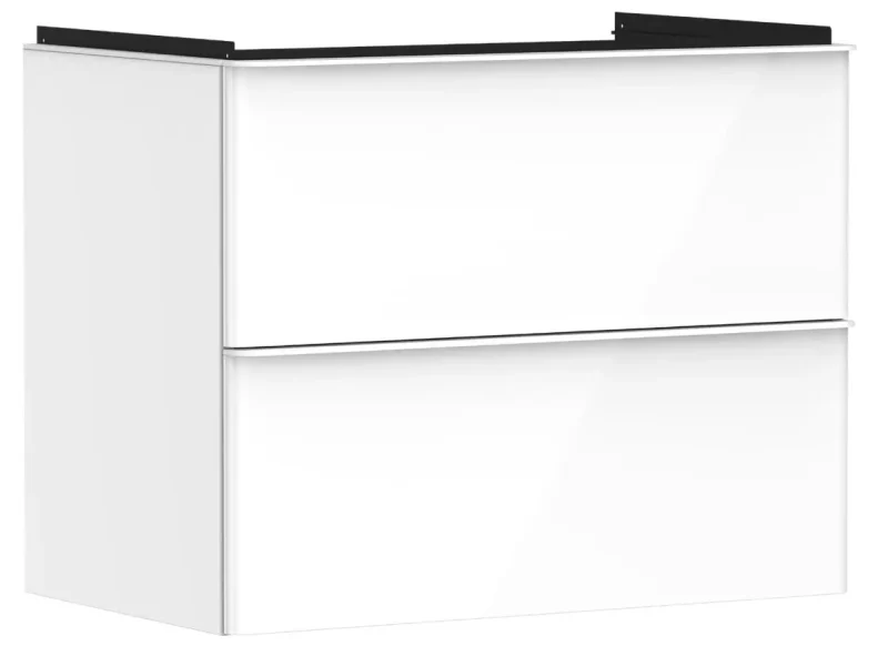 Hansgrohe Xelu Q - izlietnes apakšskapītis, 63x78x50 cm, 2 atvilktnes, balts spīdīgs/balts matēts 54027700