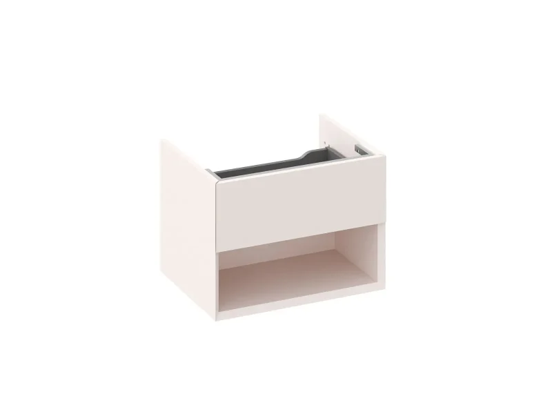 Ravak Lite - izlietnes skapītis 60x45x43 cm, 1 atvilktne, Alabaster Pink X000001860