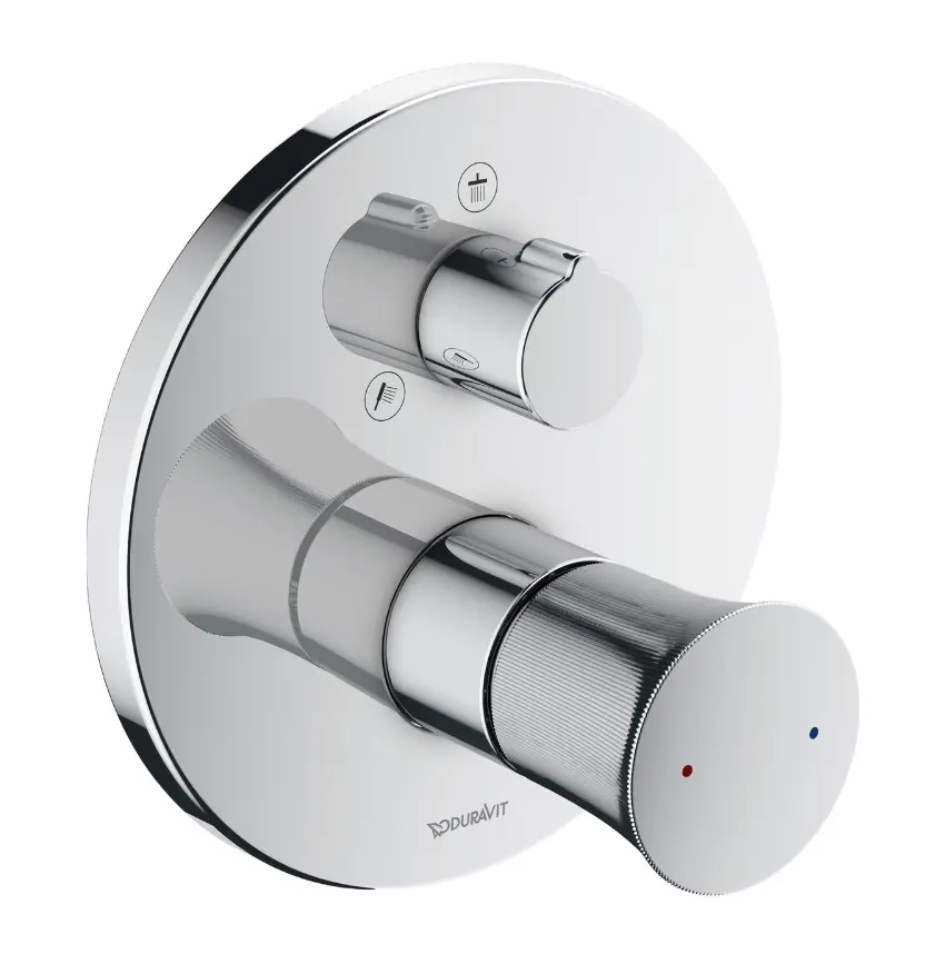 Duravit White Tulip - zemapmetuma maisītājs, 2 patērētājiem, hroms WT4210012010