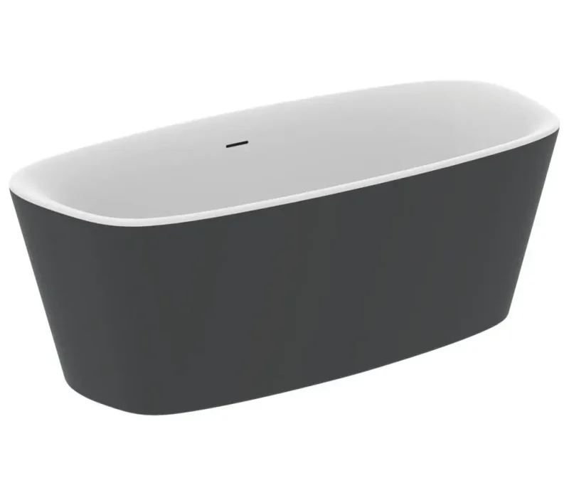Ideal Standard Dea - brīvi stāvoša vanna 190x90 cm, balta matēta/melna matēta K8722V3