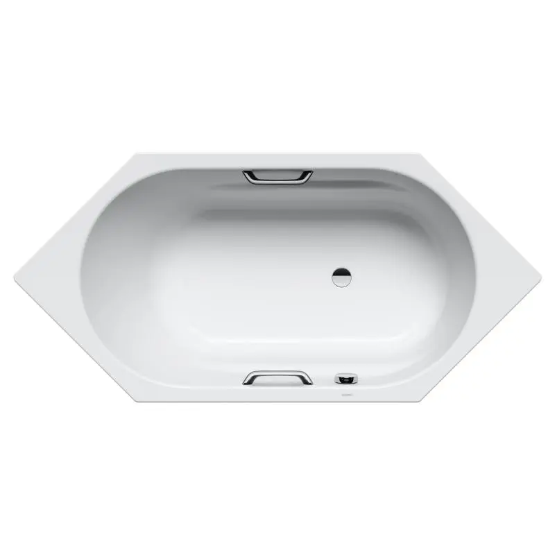 Kaldewei Ambiente - Vanna Vaio 6 Star modelis 959, 190x90 cm, ar rokturu atverēm, pērļu efekts, balta 233900013001