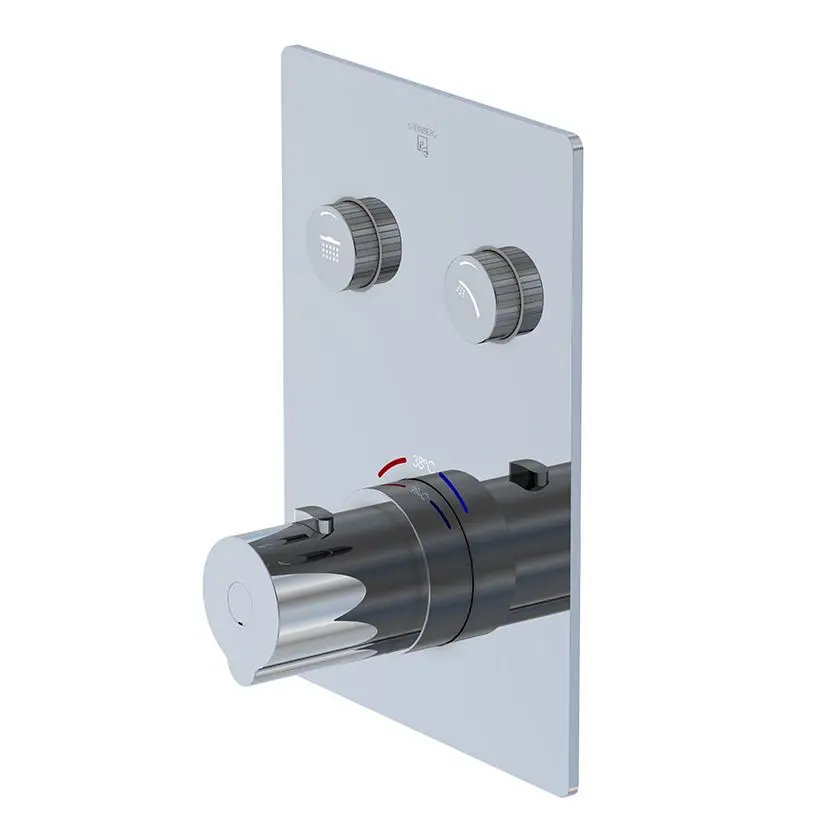 Steinberg 390 - zemapmetuma termostata maisītājs 2 patērētājiem, hromēts 390 4221 3