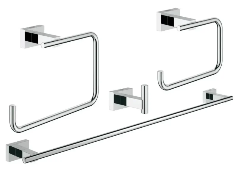 Grohe Essentials Cube - WC piederumu komplekts, hromēts 40778001