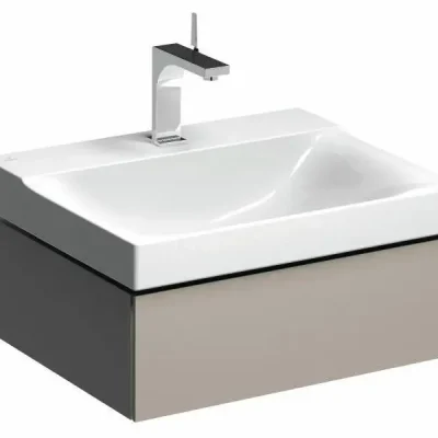 Geberit Xeno 2 - izlietnes skapītis 60 cm, atvilktne ar LED apgaismojumu, greige 500.505.00.1