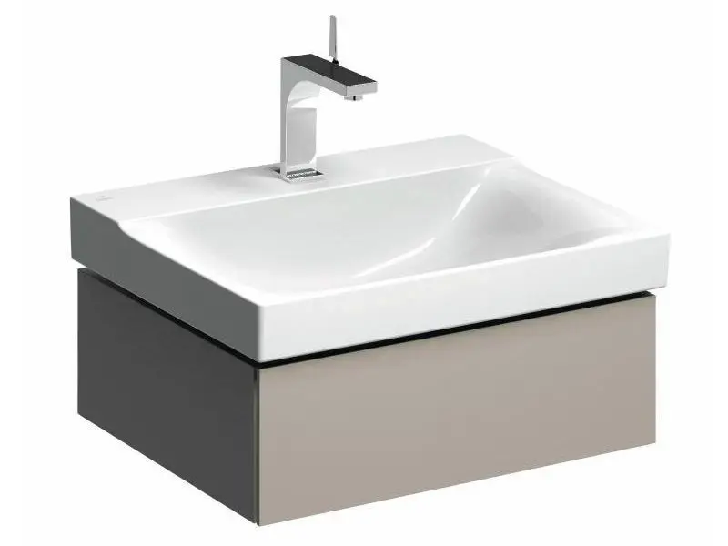 Geberit Xeno 2 - izlietnes skapītis 60 cm, atvilktne ar LED apgaismojumu, greige 500.505.00.1