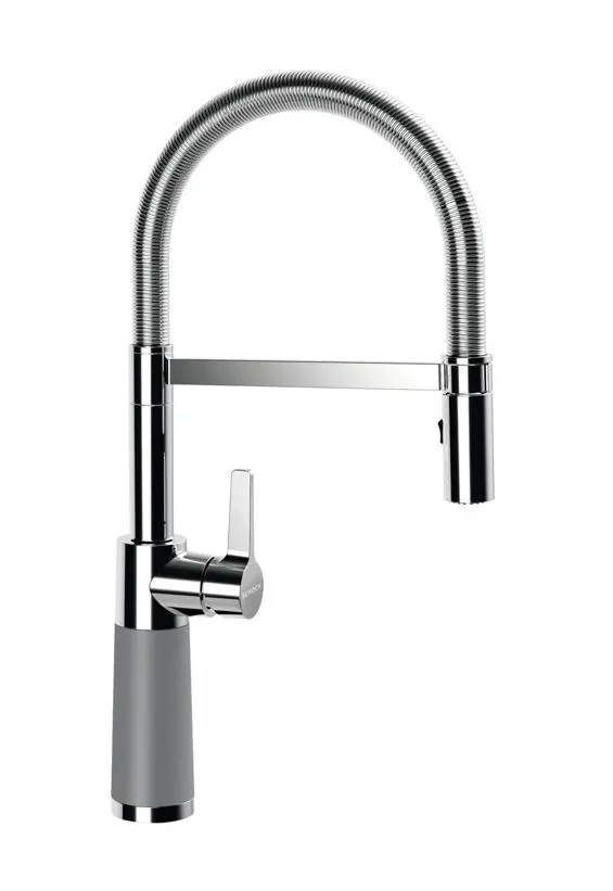 SCHOCK SC-550 - virtuves izlietnes maisītājs ar elastīgu roku un dušu, Croma/hroms 558000GCR