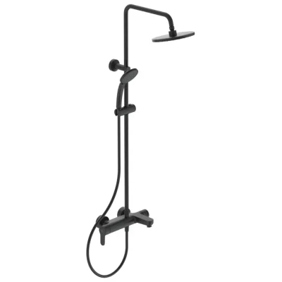 Ideal Standard Cerafine O - dušas komplekts ar vannas maisītāju, 20 cm, 1 strūkla, melns BC525XG