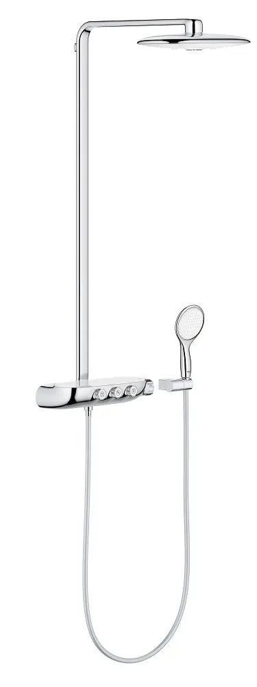 Grohe Rainshower SmartControl - dušas komplekts Duo 360 ar termostatu, 2 strūklas, hroms/mēness balts 26250LS0