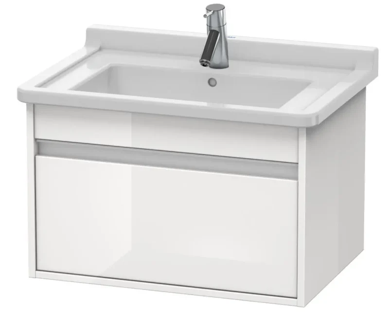 Duravit Ketho - izlietnes skapītis 41x65x46 cm, 1 atvilktne, balts spīdīgs KT666302222