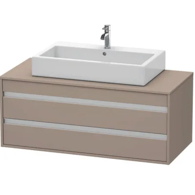 Duravit Ketho - izlietnes apakšskapītis 50x120x55 cm, 2 atvilktnes, Basalt matēts KT665604343