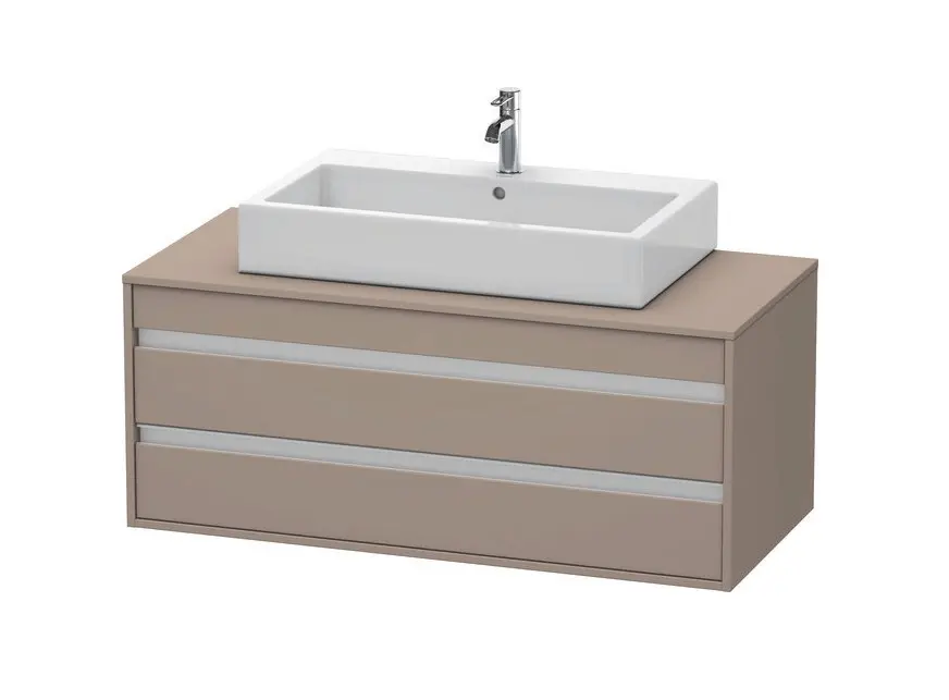 Duravit Ketho - izlietnes apakšskapītis 50x120x55 cm, 2 atvilktnes, Basalt matēts KT665604343