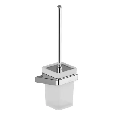 Ravak 10° - WC birste, sienas stiprinājums ar turētāju, hroms/stikls X07P330