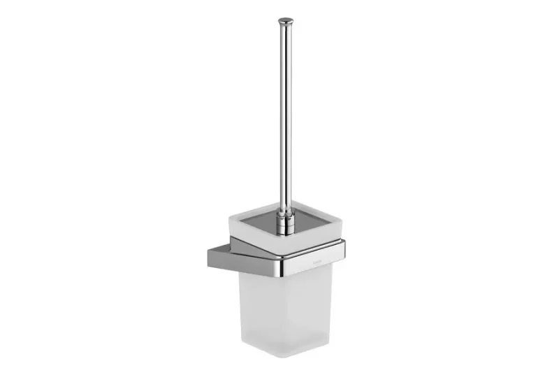 Ravak 10° - WC birste, sienas stiprinājums ar turētāju, hroms/stikls X07P330