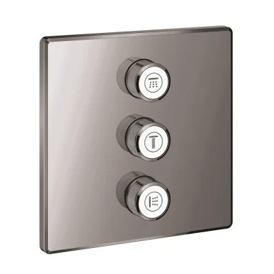 Grohe Grohtherm SmartControl - zemapmetuma vārsts 3 patērētājiem, Hard Graphite 29127A00
