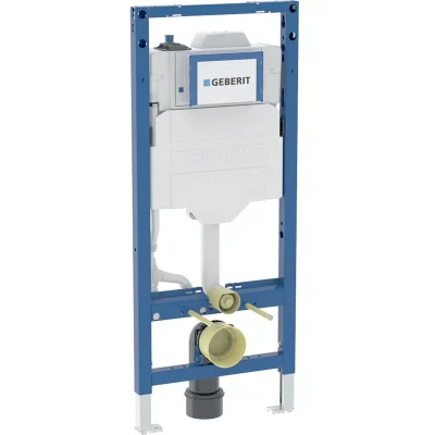 Geberit Duofix - priekšsienas elements pie sienas stiprināmam WC, ar Sigma 12 cm skalošanas tvertni, ar higiēnisko skalošanu, augstums 1,2 m 111.058.00.2