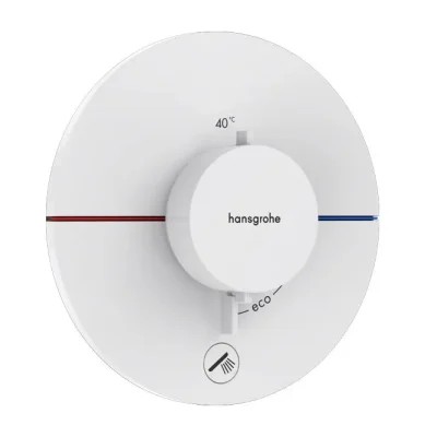 Hansgrohe ShowerSelect Comfort - zemapmetuma termostata maisītājs, matēti balts 15562700