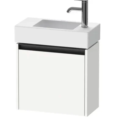 Duravit Ketho.2 - izlietnes skapītis 44x48x24 cm, ar 1 durvīm, eņģes labajā pusē, balts matēts K25072R18180000