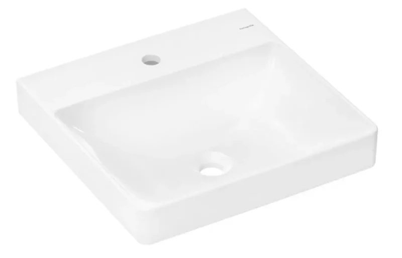Hansgrohe Xelu Q - rokas izlietne, 50x48 cm, bez pārplūdes, ar krāna caurumu, balta 60316450