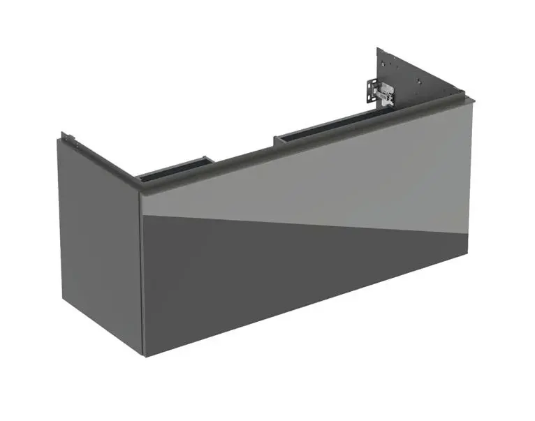 Geberit Acanto - izlietnes apakšskapītis, 118x54x48 cm, 2 atvilktnes, stikls/Lava 503.006.JK.2