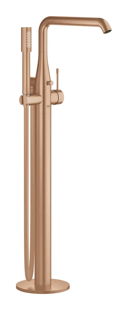 Grohe Essence - vannas maisītājs ar vienu sviru, grīdas montāža, Warm Sunset birstēts 23491DL1