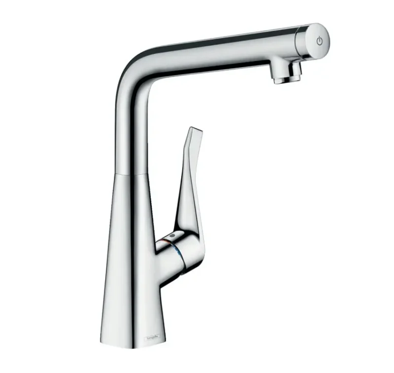 Hansgrohe Metris New - virtuves izlietnes vienas sviras maisītājs 320, hromēts 14883000