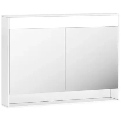 Ravak Step - spoguļskapītis MC, 100x74x15 cm, 2 durvis, ar LED apgaismojumu, spīdīgi balts X000001421