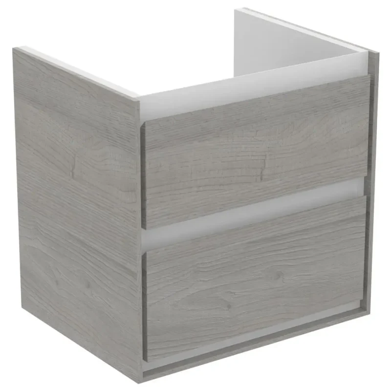 Ideal Standard Connect Air - izlietnes skapītis 53x41x52 cm, pelēks ozols/balts matēts lakots E1606PS