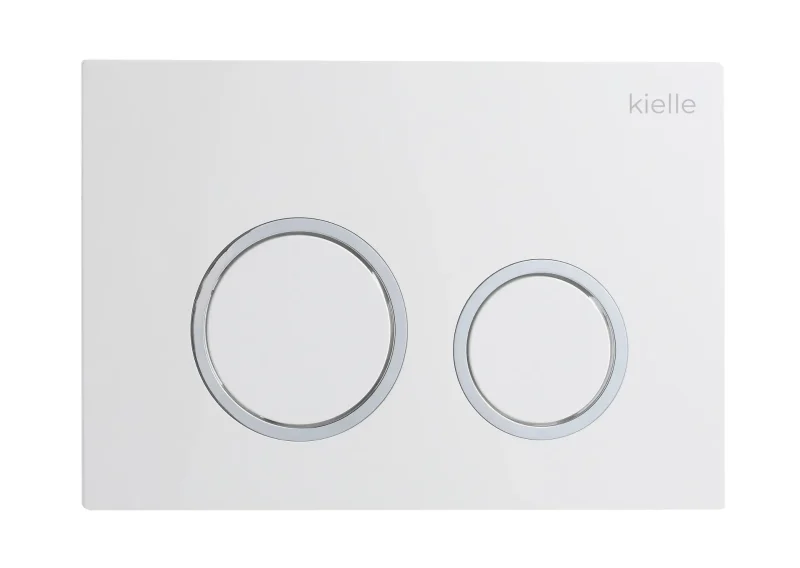 kielle Gemini New II - vadības plate, spīdīgi balta/hroms 70230020