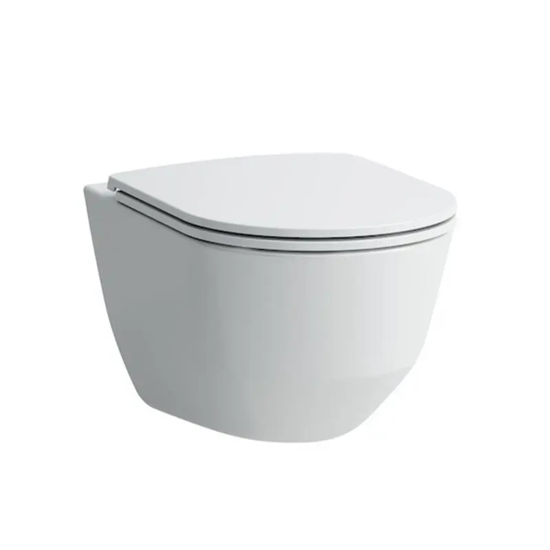 Laufen Pro - pie sienas stiprināms WC ar sēdekli Slim, SlowClose, Rimless, balts H8669570000001