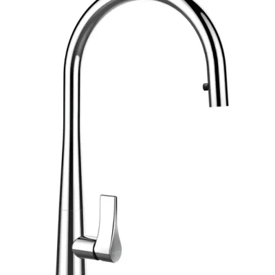 SCHOCK Gota - virtuves izlietnes maisītājs ar izvelkamu izteku, hroms 521120CHR