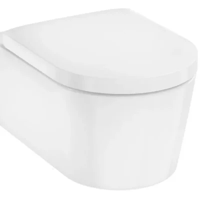 Hansgrohe EluPura S - pie sienas stiprināms WC ar SoftClose sēdekli, Rimless, AquaChannel Flush, SmartClean, EcoSmart, balta 61186450