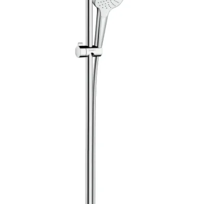 Hansgrohe Croma Select E - dušas komplekts 1jet 0,90 m, EcoSmart 9 l/min, balts / hromēts 26595400