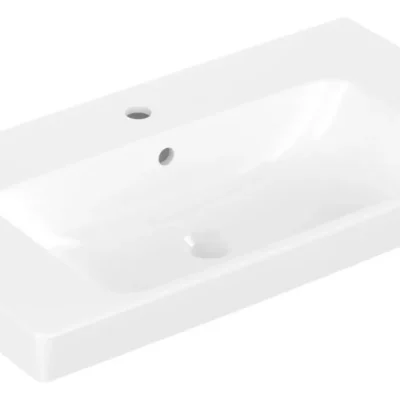Villeroy & Boch Architectura - izlietne 80x45 cm, ar pārplūdi, caurumu jaucējkrānam, Alpu balta 4A878001