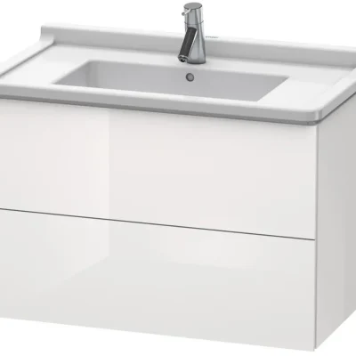 Duravit L-Cube - izlietnes skapītis 56x82x47 cm, 2 atvilktnes, balts spīdīgs LC626502222