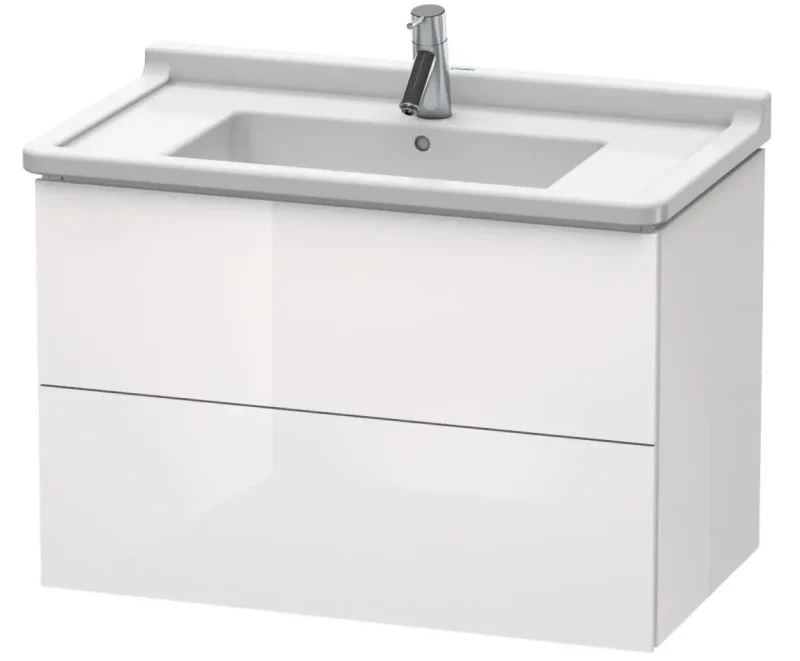 Duravit L-Cube - izlietnes skapītis 56x82x47 cm, 2 atvilktnes, balts spīdīgs LC626502222