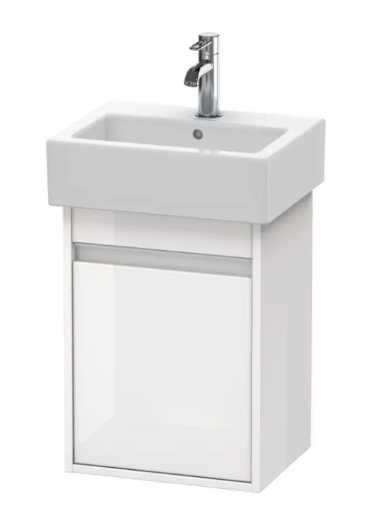 Duravit Ketho - izlietnes skapītis 55x40x32 cm, kreisais, balts spīdīgs KT6630L2222