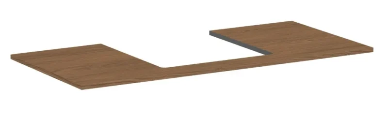 Hansgrohe Xilesa E - izlietnes virsma, 118x55 cm, izgriezums vidū, Kašmira ozols 54271550