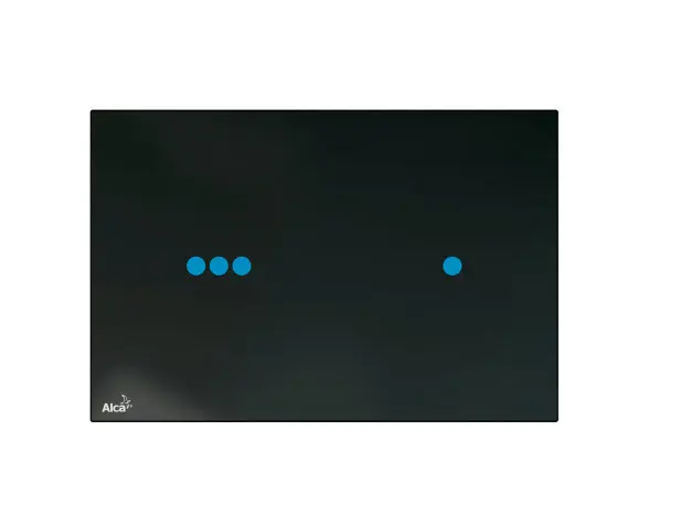 Alcadrain vadības plates - bezkontakta skalošanas poga, stikls/melns NIGHT LIGHT-3