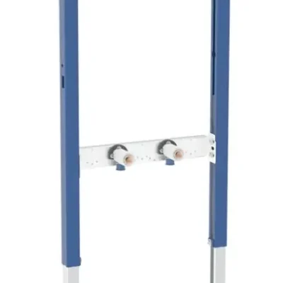 Geberit Duofix - priekšsienas montāža dušai un vannai, augstums 98-112 cm, sienas maisītājs virsapmetuma 111.740.00.2